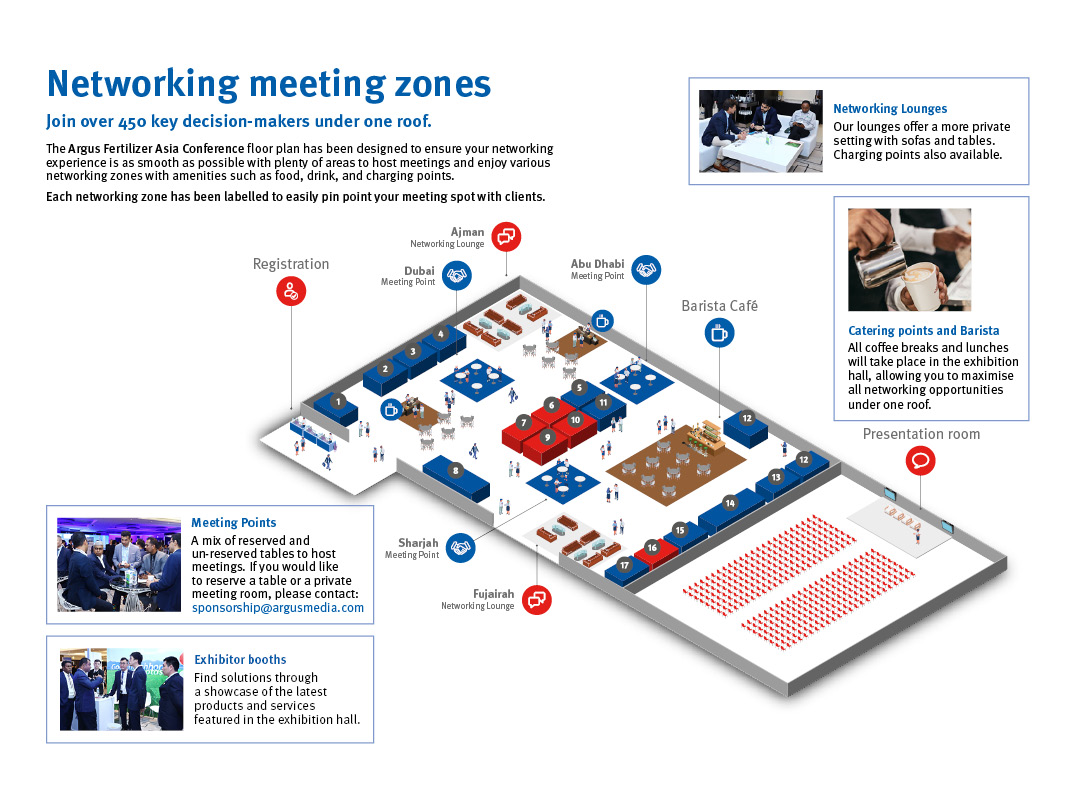 Argus Asia Fertilizer 2024 networking floor plan